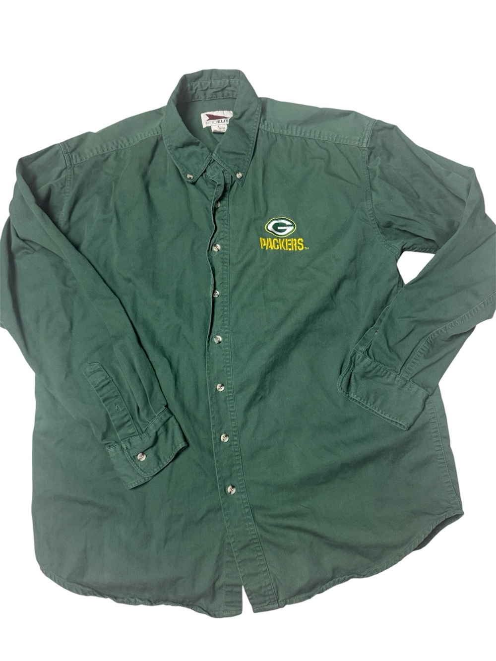 Vintage Pro Elite Green Bay Packers button down shirt